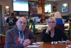 Eric and Tina Thomson, owners of Tedescos Italian Fresh, moved to Sequim in 2016. They fell in love with the area after they visited Tinas son, Dustin Miller, who is the restaurants bar manager. Eric serves on the Sequim-Dungeness Valley Chamber of Commerces board of directors, and he and his family support several local causes. (Monica Berkseth/Olympic Peninsula News Group)
