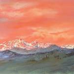 Olympic Sunrise by Mary Rodgers will be part of the Port Ludlow Art Leagues Artists Choice exhibit at the Bay Club during January and February.