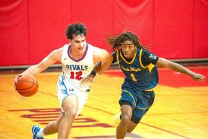 East Jefferson's Luke O'Hara, the team's leading scorer last season, is back this year for the Rivals. (Steve Mullensky/for Peninsula Daily News)