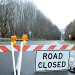 Hill Street in Port Angeles is closed due to a landslide. (Dave Logan/for Peninsula Daily News)