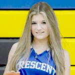 Naomii Sprague scored her 1,000th point for the Crescent Loggers girls basketball team Tuesday. (Crescent Loggers)