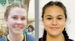 Bailey Johnson, left, and Penina Vailolo.