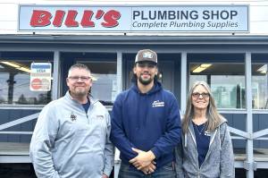Matthew Nash/Olympic Peninsula News Group
Father and son KC Eaton and Hayden Eaton became the new owners of Bills Plumbing & Sanikan on Dec. 31. They purchased it from Judy Kimler, the daughter of business founders Bill and Ann Kimler, who started the plumbing business in 1959.