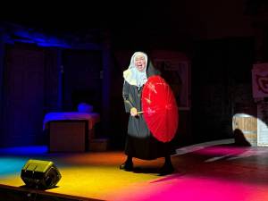 As part of Olympic Theatre Arts energy renovation upgrade project, new lighting has been installed, including on the Elaine and Robert Caldwell Main Stage that allows for new and improved effects. (Olympic Theatre Arts)