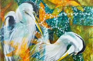 Seattle artist Darwin Nordins Constellation appears in Confluence, the new exhibition of art by Nordin and Kristin Tollefson at Jeanette Best Gallery in Port Townsend. (Darwin Nordin)