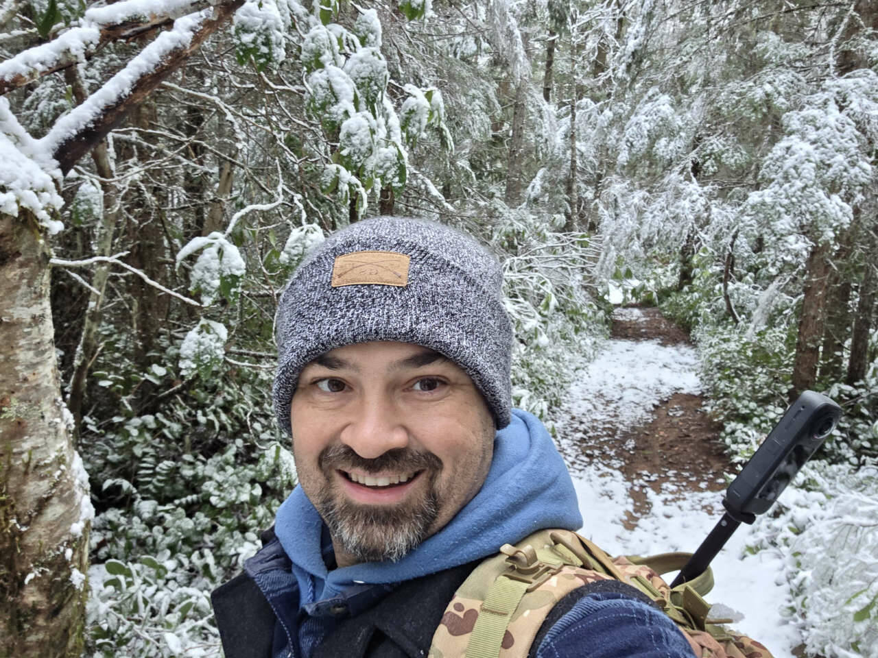 When not at work as a corrections officer at Clallam Bay Corrections Center, Kristapher Edgecombe of Sequim likes to don his Sasquatch gear and search for the elusive creature in the Olympic National Forest and other areas for his YouTube channel, Xpedition_Edge. (Kristapher Edgecombe)