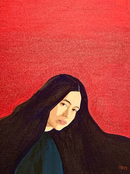 Iain McArthur, the painter of A Solemn Question, will discuss portraiture during a meeting of the Port Ludlow Art League on Wednesday.