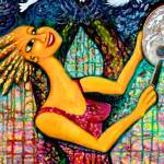 Jubilation, an acrylic painting by Katy Morse, will be part of the featured art at Gallery 9 during Port Townsends art walk on Saturday.