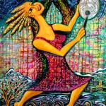 Jubilation, an acrylic painting by Katy Morse, will be part of the featured art at Gallery 9 during Port Townsends art walk on Saturday.