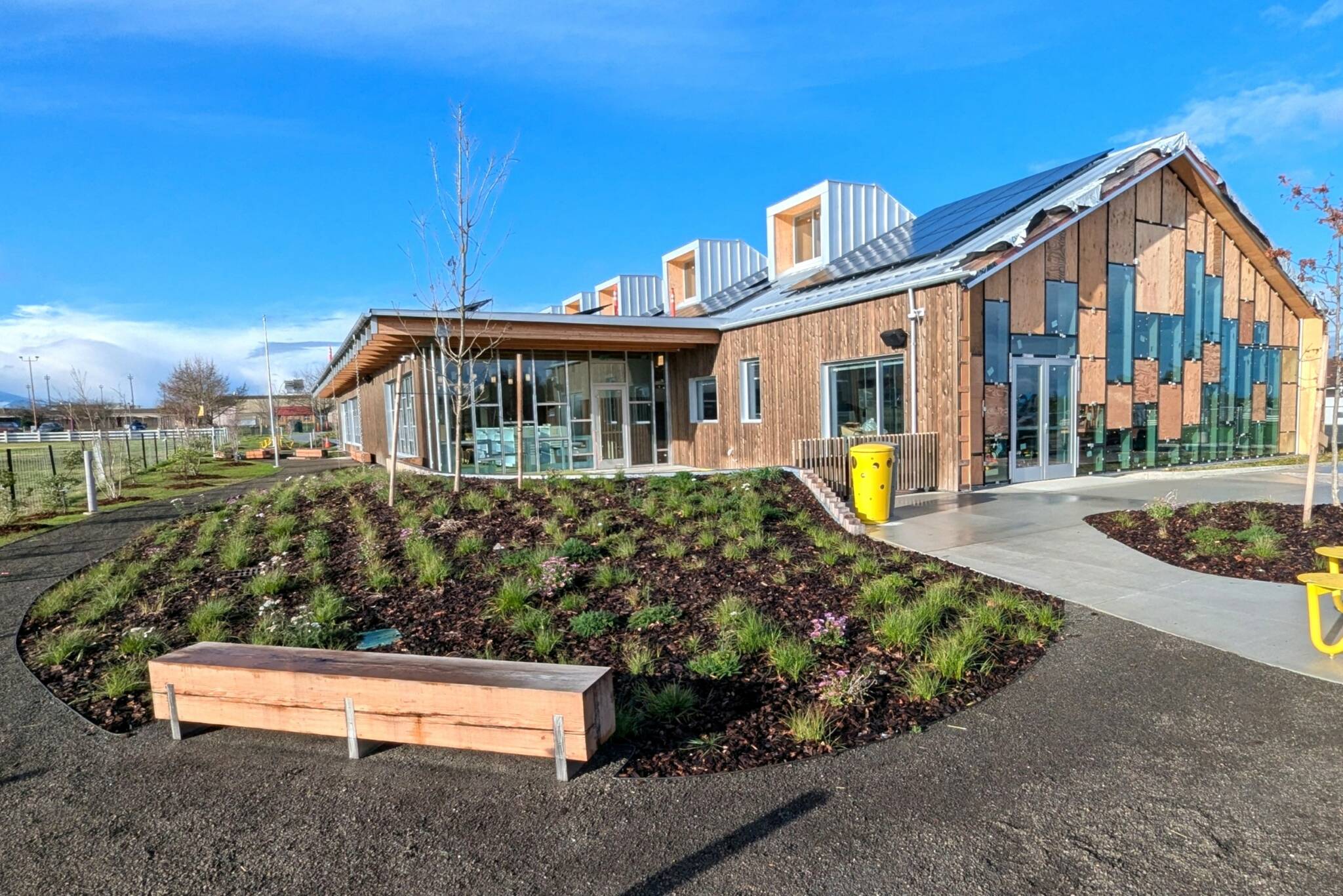 North Olympic Library System staff closed the Sequim temporary library on Sunday to move operations back to the Sequim Avenue branch that has been under construction since April 2024. (North Olympic Library System)