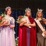 The members of the 2026 Rhody Festival royalty are, from left, Princess Payton Frank, Queen Lorelei Turner and 2025 Queen Taylor Frank. The 2026 queen was crowned by the outgoing queen during a ceremony at Chimacum High School on Saturday. (Steve Mullensky/for Peninsula Daily News)