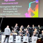 The Port Angeles High School jazz band, led by Jarrett Hansen, placed first in its division on Feb. 6 at the Quincy Square Jazz Festival at Olympic College in Bremerton.