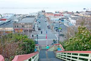 The Port Angeles Parks, Recreation and Facilities Commission will discuss design options for the Laurel Street stairs on Thursday.