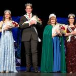 Monica Berkseth/Olympic Peninsula News Group
Sequim Irrigation Festival royalty, from left, princess Caroline Caudle, prince Brayden Baritelle, queen Tilly Woods and princess Emma Rhodes stand together after they were crowned in their new roles for the festival.
