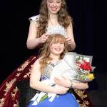 Monica Berkseth/Olympic Peninsula News Group
Tilly Woods is crowned as the queen of the 2026 Sequim Irrigation Festival by last years queen Lily Tjemsland.