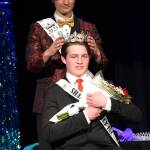 Malachi Byrne, last years Sequim Irrigation Festival prince, crowns 2026 prince Brayden Baritelle. (Monica Berkseth/Olympic Peninsula News Group)