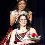 Princess Joanna Morales crowns 2026 Princess Emma Rhodes during the Royalty Ambassador Scholarship Pageant. (Monica Berkseth/Olympic Peninsula News Group)