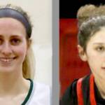Becca Manson, Port Angeles girls basketball, left and Angel Halttunen, Neah Bay girls basketball