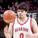 Neah Bays Mathias Greene hit four 3-pointers and scored 15 points in the Red Devils 74-58 win over Sunnyside Christian in the state 1B tournament Wednesday morning in Spokane. (NFHS Network)