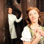 Danielle Lorentzen, who plays Cinderella, rehearses with Ethan Hoch as Prince Topher for Ghostlight Productions Rodgers & Hammersteins Cinderella, set to run through Sunday at Sequim High School. The 2 p.m. matinee on Saturday will feature a special photo opportunity after the show with Lorentzen and the rest of the cast. Attendees are invited to dress up for the occasion in Cinderella-inspired clothing. (Ghostlight Productions)