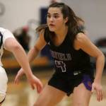 Kelly Bird/Linfield Sports Communications 
Port Angeles Eve Burke, right, recently wrapped her senior season at Linfield University by being selected as a First-team All-Northwest Conference member.
