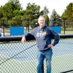 Tim Williams, president of the 550-member Sequim Picklers, hopes the group can restart a partnership with the city that will lead to refurbishing the eight pickleball courts at Carrie Blake Community Park. He said the courts are deteriorating, leading to safety concerns and fewer people traveling to Sequim to participate in tournaments. (Monica Berkseth/Olympic Peninsula News Group)