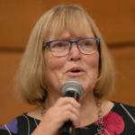 Linda B. Myers reads poetry at the Dungeness River Nature Center on Dec. 6, 2025. (Thomas A. Thomas)