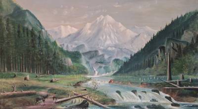 Exploration of the Olympic Mountains - Mount Olympus by M. D. Cryderman.
