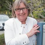 Jean Heessels-Petit, historian for the Sequim Bay Yacht Club, has been going through past issues of the clubs newsletter The Scuttlebutt, and other sources, including past members, to compile histories of the clubs 50 years in Sequim and on the water. (Emily Matthiessen/for Olympic Peninsula News Group)