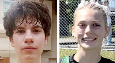 Brody Pierce, left, and Teanna Clark, Port Angeles track and field
