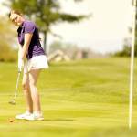 Sequims Gabriella Hood qualified for the state 2A tournament with her score at the district tournament at Cedars at Dungeness on Tuesday. (Matthew Nash/Olympic Peninsula News Group)