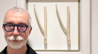 Greg Bell, a curator for the Paul Allen art collection and Northwind Arts new Florabundance show, will give a free public talk at Jeanette Best Gallery on Saturday. Hes pictured with his sculpture, Blanche Dubois. (Greg Bell)