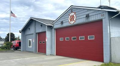 Carlsborg Fire Station 33 at 70 Carlsborg Road is slated to be replaced and rebuilt down the road at Clallam County Fire District 3s Training and Operations Center, 255 Carlsborg Road. Fire district staff estimate design, project management and construction will cost about $6 million for the larger fire station. (Matthew Nash/Olympic Peninsula News Group)