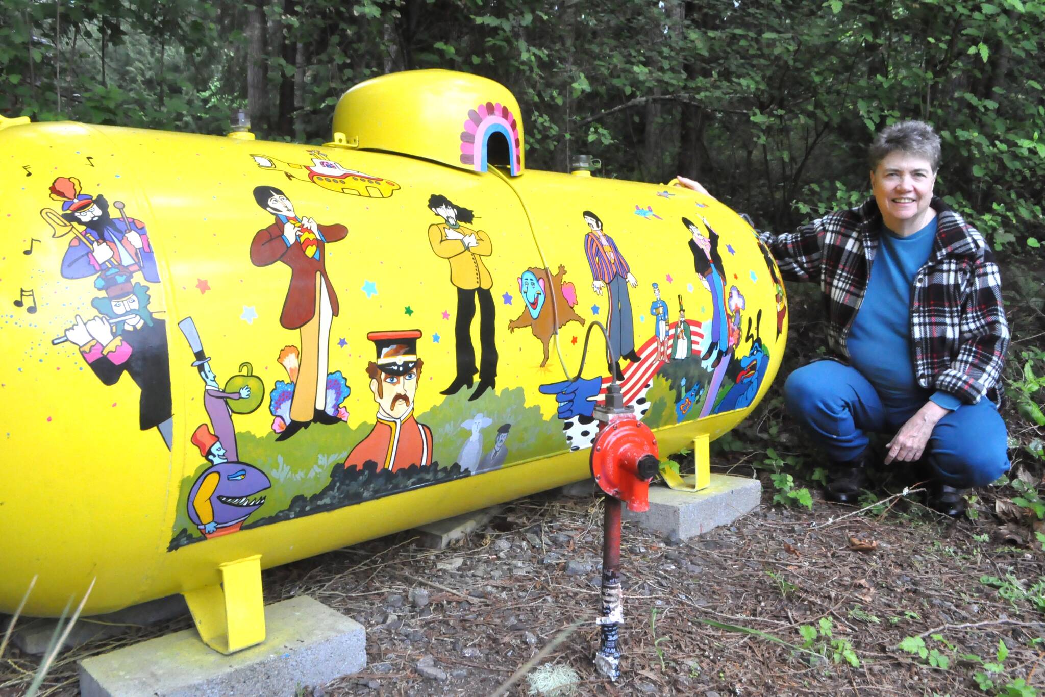 Yellow Submarine' becomes inspiration for artwork on couple's