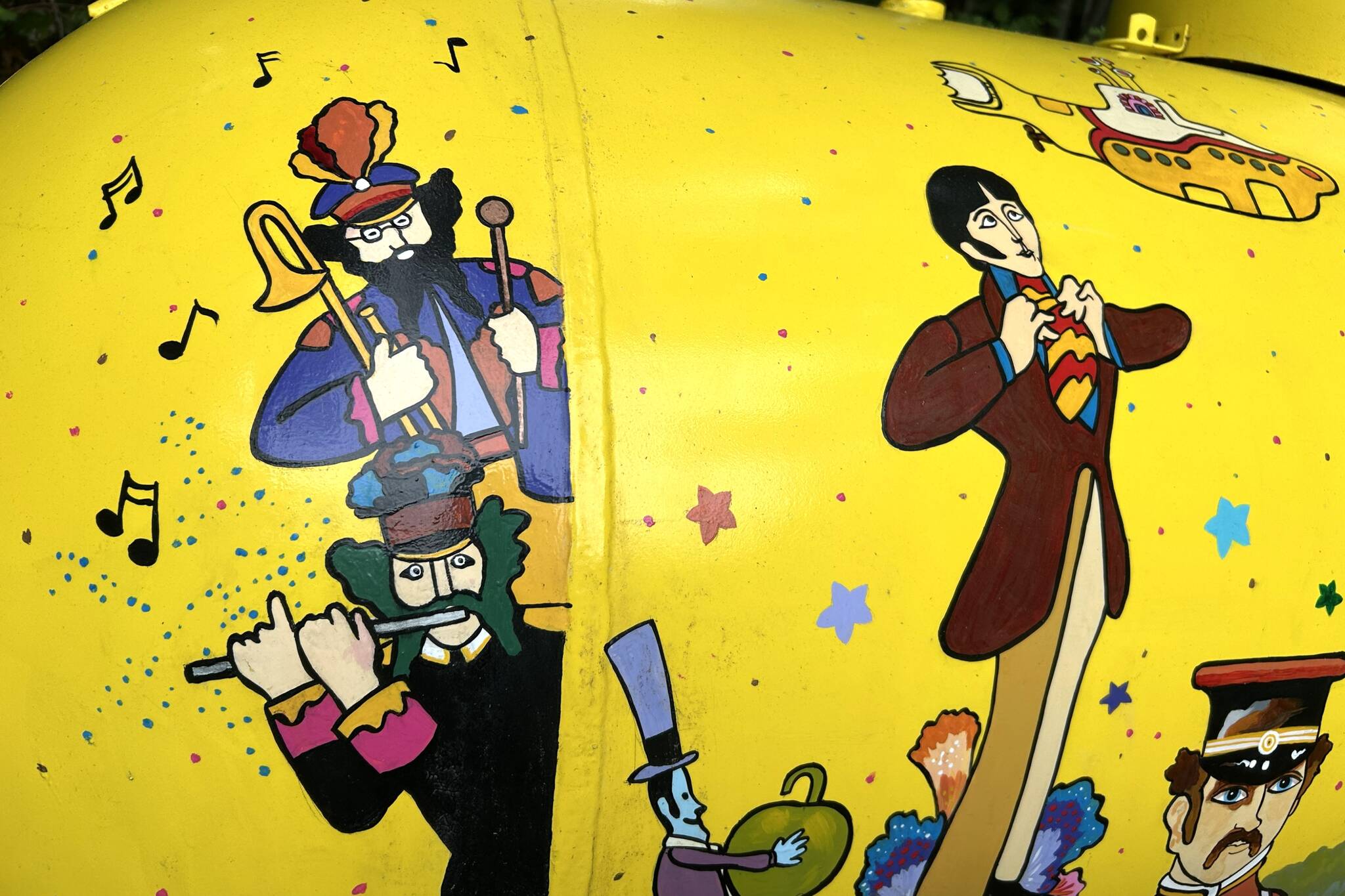 Yellow Submarine' becomes inspiration for artwork on couple's