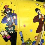 The Beatles, Sgt. Peppers Lonely Hearts Club Band, the Blue Meanies and many other characters make appearances on Monika Livingstones Yellow Submarine mural on her propane tank. (Matthew Nash/Olympic Peninsula News Group)