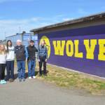 A new effort through the Sequim Education Foundation and Sequim High School students called the Student Community Partnership Initiative has set a $20,000 matching grant to support students and families through St. Vincent de Paul. Donors can provide funds to the Sequim nonprofit through June 30 by mail to St. Vincent de Paul, P.O. Box 2114, Sequim, WA 98382. Some of those involved in the effort include, from left, Executive Director Lauren Denton of the Sequim Education Foundation, Sequim High School junior Olive Bridge, freshman Kendall Adolphe, senior Laila Sundin, Ed Koszykowski of St. Vincent de Paul, senior John Pehrson and Mike Flynn of St. Vincent de Paul. (Matthew Nash/Olympic Peninsula News Group)