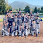 Miller Construction won the North Olympic Baseball and Softball boys 46/60 championship this weekend at Lincoln Park, one of six Cal Ripkin and Olympic Junior Babe Ruth champions crowned this weekend. From left, back row are coaches Nathan Hofer, Devin Scott, Marvin Hunter. The players are from left, Aaron Johnson, Royce Janssen, Emerson Hunter, Benji Hooper, Finn McGinley, Finnagen Mosley, Cash Tyler, Theo Decker, Easton Scott, Kelton Fogarty, Ace Hunter, Colt Borkenhagen, Oliver Seymour and Julian Kacirk.