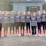 The NOBAS 16U seniors softball winners this weekend were the Leitz team. They are, from left, Dakota Schoville, Vivian Hagaman, Mariah Disque, Nyomie Colfax, Riley Nichols, Teyah Cross, Kylin Weitz, Valerie Charles, Misty McNeely, Athena Grego, Leah Jones and Skylar Wheeler. Not in the photo are coach Jason Wheeler, coach Britney Weitz, coach Lauren Lunt and coach Julie Elofson.