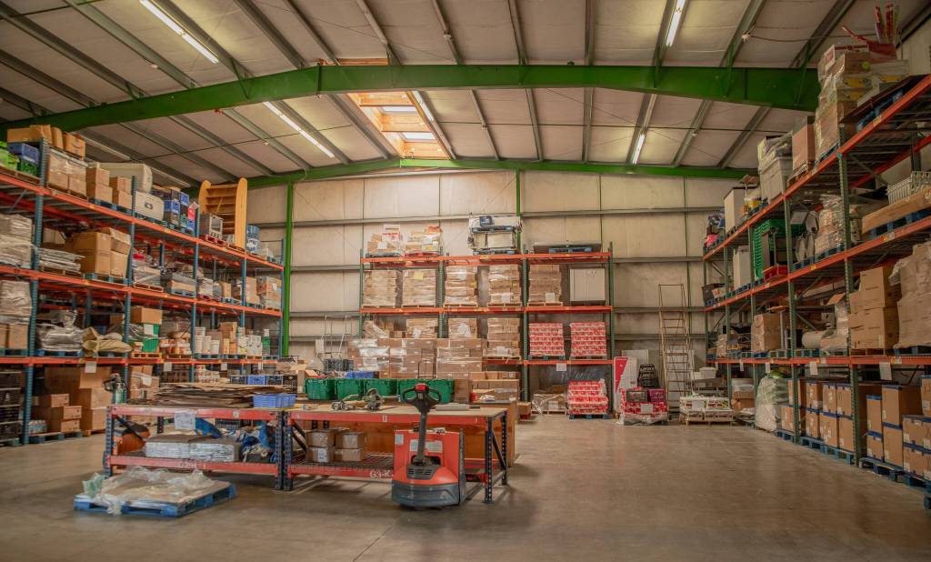 The Port Angeles Food Banks current location, which underwent about three years of renovations after its purchase in 2020, has massive storage capabilities, which led the food bank to be named a Regional Distribution Organization by the state Department of Agriculture in October 2025. The food bank would play a critical role in the event of a Cascadia Subduction earthquake. (Emily Mathiessen/Olympic Peninsula News Group)