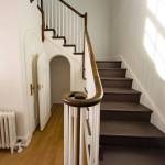 An original staircase in the Junior Officers Quarters at Point Hudson Marina. The open door is jokingly referred to as a Harry Potter Room, but Potter didnt exist in 1935 when the building was built. (Steve Mullensky/for Peninsula Daily News)