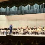 Photo courtesy Tyler Benedict/ The North Olympic Winds Honor Bands had Dr. Ken Bergevin, a retired music educator, conducting the Middle School Honor Band. The day featured six school band programs from across the North Olympic Peninsula.