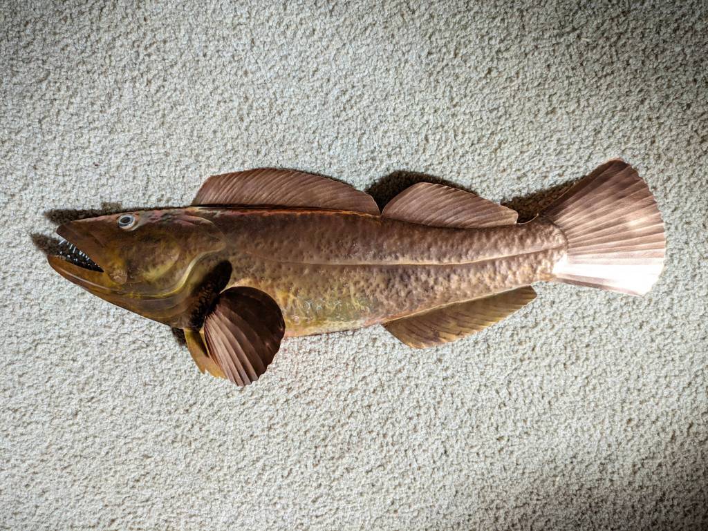 Gail McLain will exhibit hammered-copper sealife at Harbor Art Gallery during Saturdays Art Walk in downtown Port Angeles and throughout July.