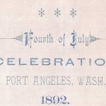 Header on the 1892 4th of July program.