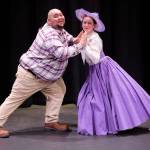 Mario Arruda and Nikki Forrest return as the hero and damsel in Lavender Liberty, a sequel to last years melodrama at Olympic Theatre Arts through July 26. (Mark Klinke)