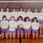 The 1983 Sequim volleyball team that won a league title and finished second at state.