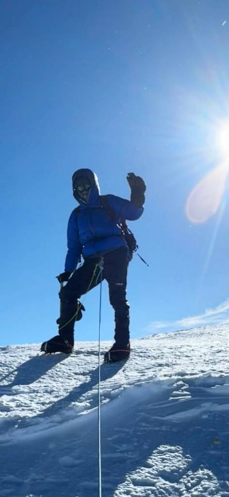 West Seattle lawyer Paul Balkan, a 1987 Sequim High School graduate, reached the summit of Alaskas Denali on June 5. (Paul Balkan)