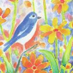Nancy Peets Confidence in Bloom will be part of the All the Colors of Summer Exhibit opening at Blue Whole Gallery during Fridays Art Walk in downtown Sequim.