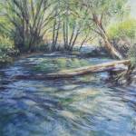 Play of Light, a painting by Suzan Noyes, will be part of the Transitions Exhibit opening at the A. Milligan Gallery during the First Friday Art Walk in Sequim.