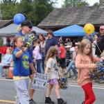 The grand marshall of the Joyce Daze parade was Sondra Lundvick, the new Crescent School Superintendent. (Dave Logan/for Peninsula Daily News)
